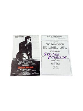 Strange Interlude Theater Flyers‎ Lot 2 Glenda Jackson London UK 1984